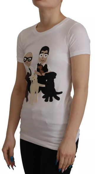 Dolce & Gabbana White #DGFamily Patch Top Cotton T-shirt Dolce & Gabbana White #DGFamily Patch Top Cotton T-shirt