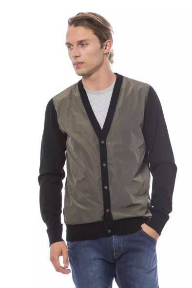 Multicolor Wool Men Cardigan Multicolor Wool Men Cardigan