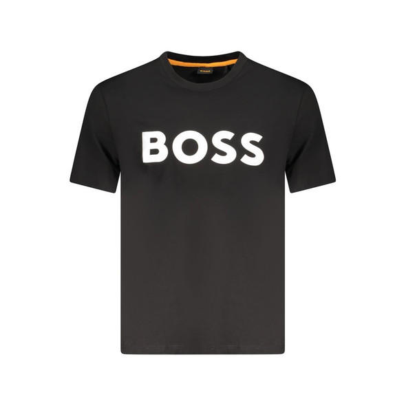 Hugo Boss Black Cotton Men T-Shirt Hugo Boss Black Cotton Men T-Shirt