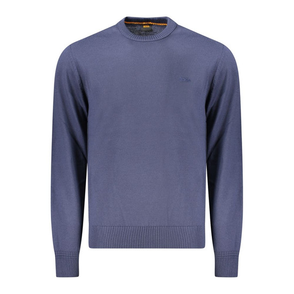 Hugo Boss Blue Wool Men Sweater Hugo Boss Blue Wool Men Sweater