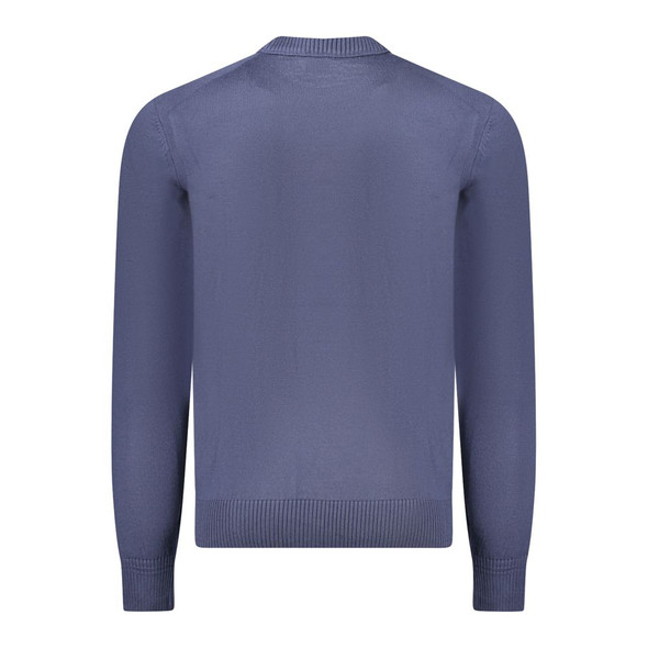 Blue Wool Men Sweater BO-34554 Blue Wool Men Sweater BO-34554