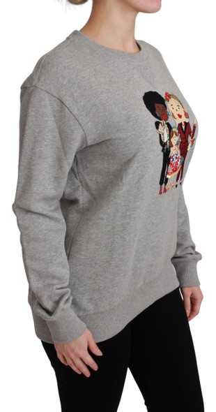 Gray #dgfamily Cotton Pullover Sweater Gray #dgfamily Cotton Pullover Sweater