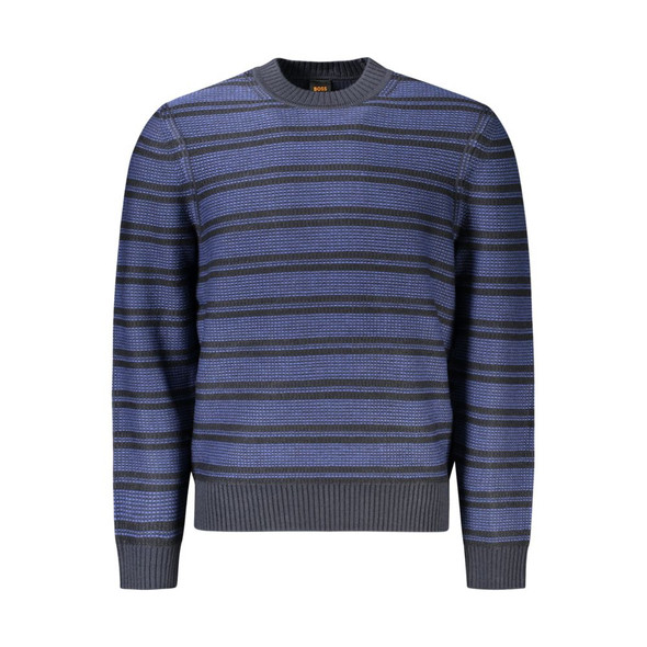 Hugo Boss Blue Wool Men Sweater BO-34607 Hugo Boss Blue Wool Men Sweater BO-34607