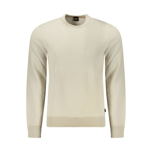 Beige Cotton Men Sweater BO-34608 Beige Cotton Men Sweater BO-34608