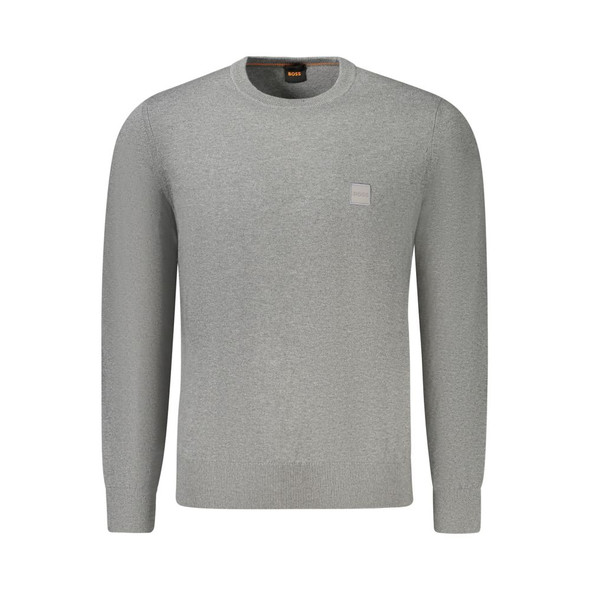 Gray Cotton Men Sweater BO-34611 Gray Cotton Men Sweater BO-34611