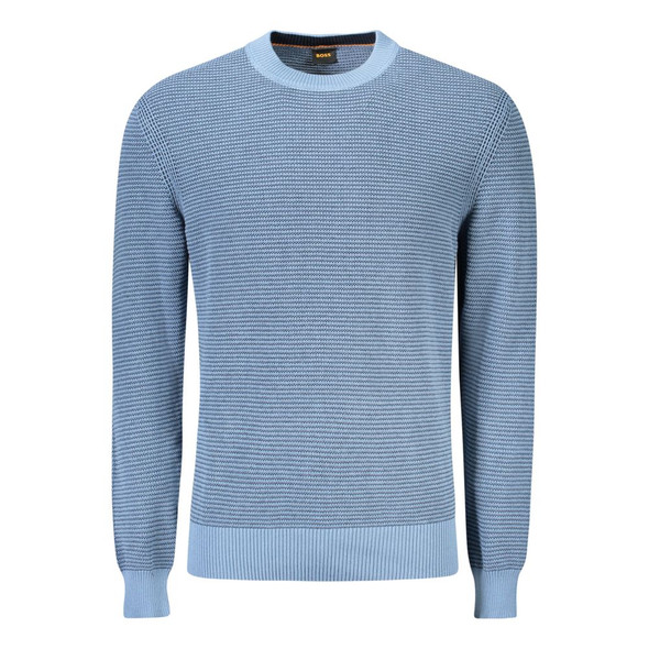 Blue Cotton Men Sweater BO-34616 Blue Cotton Men Sweater BO-34616
