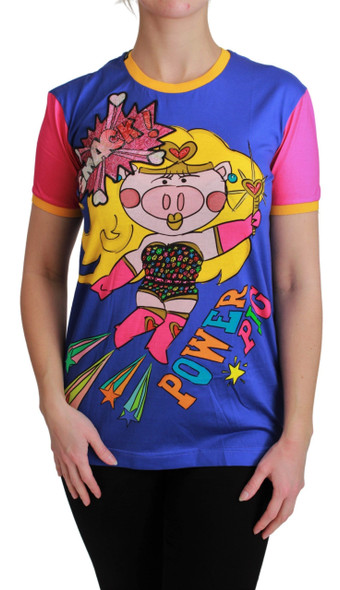 Purple PIG SUPERGIRL Top Cotton T-shirt Purple PIG SUPERGIRL Top Cotton T-shirt