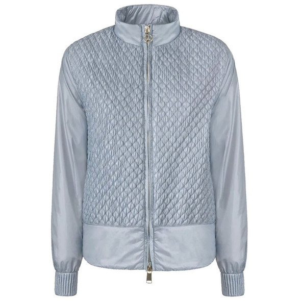 Light Blue Nylon Women Jacket PE-14556 Light Blue Nylon Women Jacket PE-14556