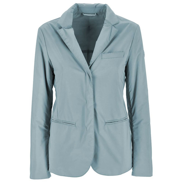 Light Blue Polyester Women Jacket PE-14554 Light Blue Polyester Women Jacket PE-14554