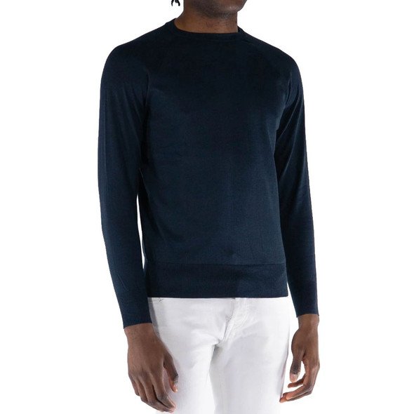 Blue Cotton Sweater PE-14566 Blue Cotton Sweater PE-14566