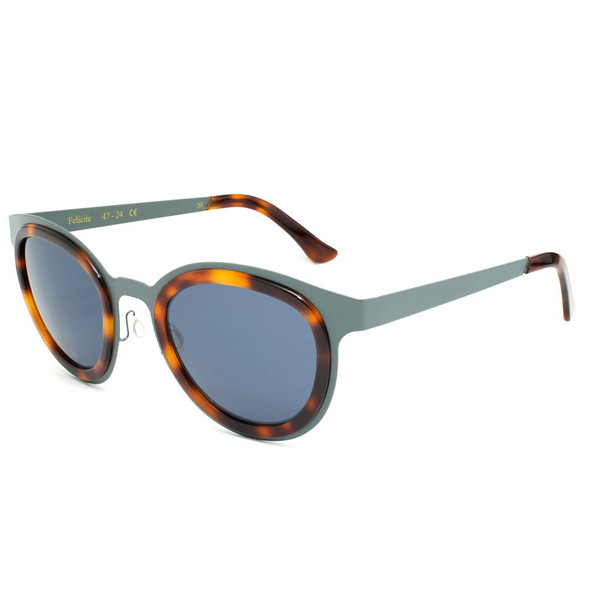 Blue Stainless Steel Sunglasses LGFELICITEBLUE39AC Blue Stainless Steel Sunglasses LGFELICITEBLUE39AC