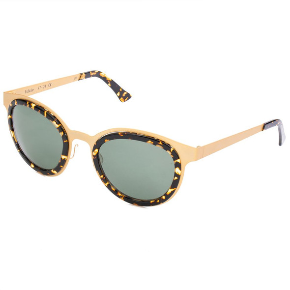 Gold Stainless Steel Sunglasses LGFELICITEGOLD09AC Gold Stainless Steel Sunglasses LGFELICITEGOLD09AC