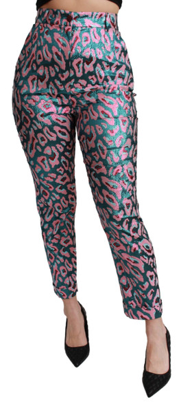 Dolce & Gabbana Multicolor Patterned Cropped High Waist Pants Dolce & Gabbana Multicolor Patterned Cropped High Waist Pants