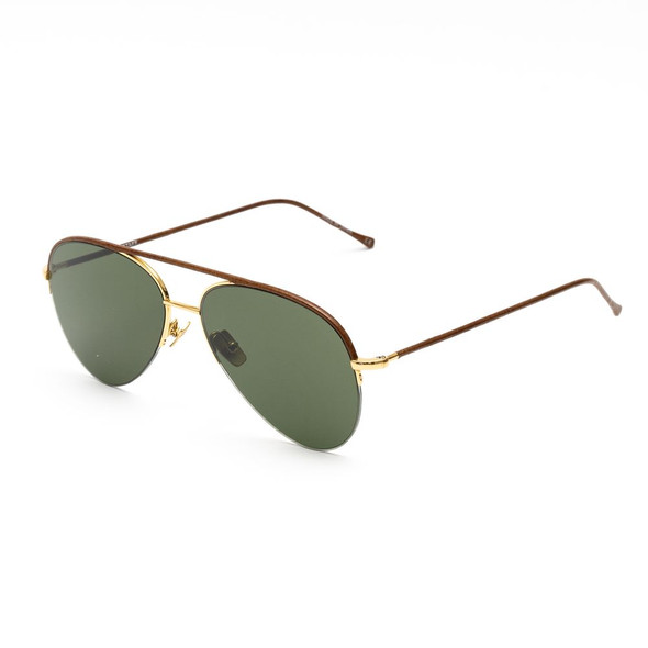 Brown Titanium Sunglasses BEPHOENIXMARRONLEATHERAC Brown Titanium Sunglasses BEPHOENIXMARRONLEATHERAC