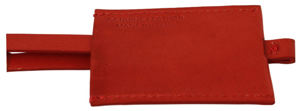 Red Leather Branded Logo Keyring Keychain Red Leather Branded Logo Keyring Keychain