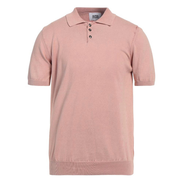 Pink Cotton Polo Shirt AL-14582 Pink Cotton Polo Shirt AL-14582