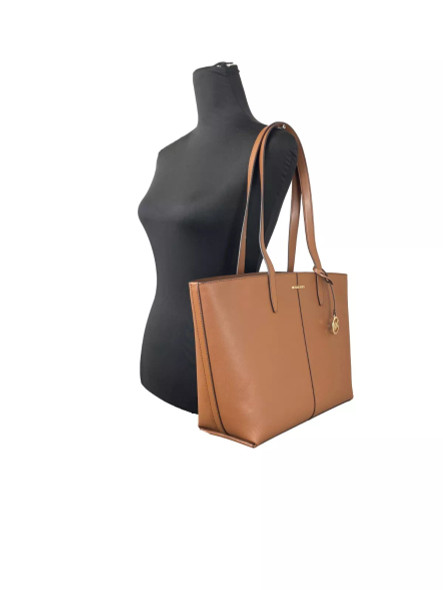 Medium Zip Top Tote Carryall Bag Brown Medium Zip Top Tote Carryall Bag Brown
