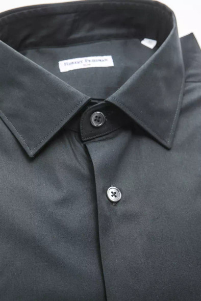 Black Cotton Men Shirt Black Cotton Men Shirt