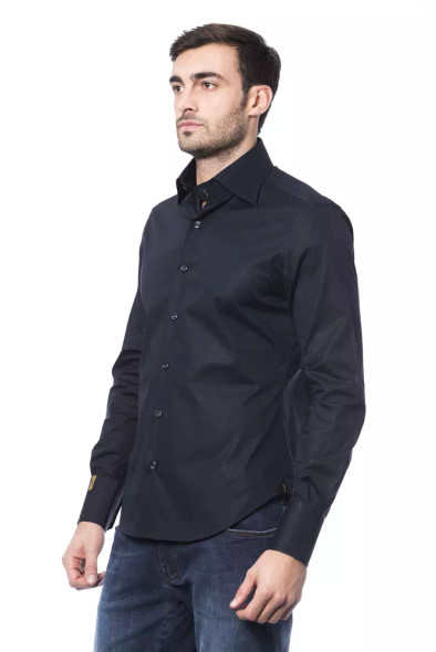 Blue Cotton Men Shirt Blue Cotton Men Shirt