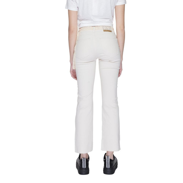 Beige Cotton Bootcut Jean Beige Cotton Bootcut Jean