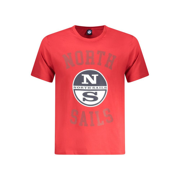 North Sails Red Cotton Men T-Shirt NO-35027 North Sails Red Cotton Men T-Shirt NO-35027