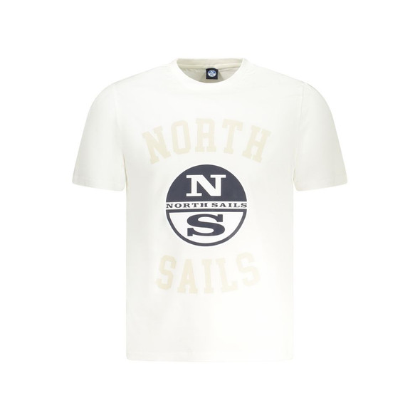 North Sails White Cotton Men TShirt NO-35032 North Sails White Cotton Men TShirt NO-35032