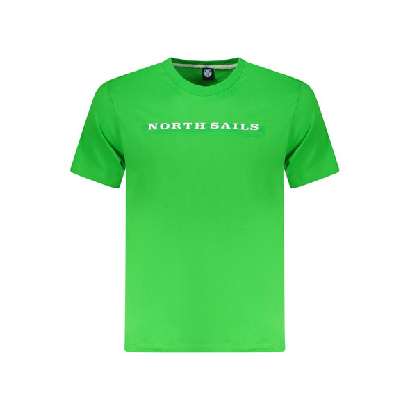 North Sails Green Cotton Men T-Shirt NO-35035 North Sails Green Cotton Men T-Shirt NO-35035