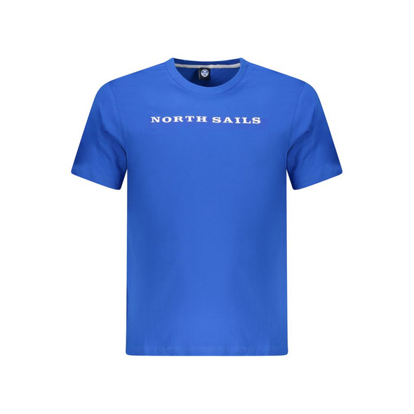 North Sails Blue Cotton Men TShirt North Sails Blue Cotton Men TShirt