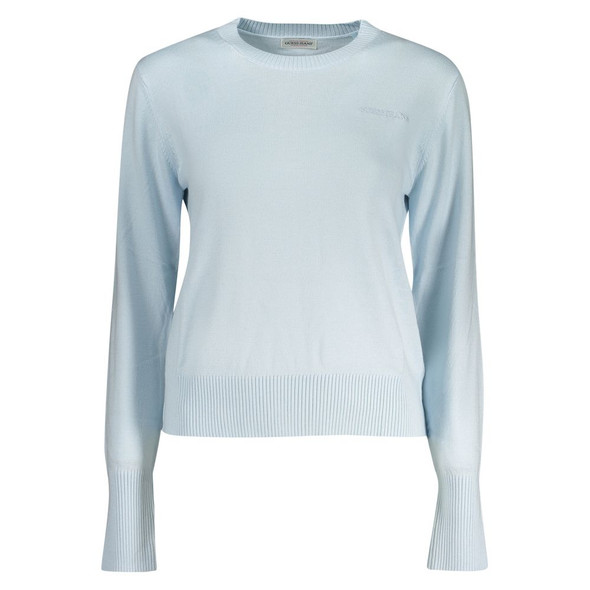 Light Blue Polyester Women Sweater Light Blue Polyester Women Sweater