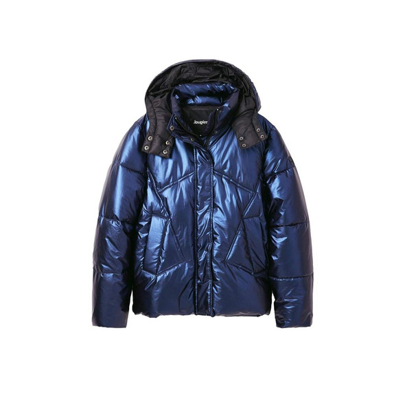 Blue Polyamide Jackets & Coat DE12051200010RO Blue Polyamide Jackets & Coat DE12051200010RO
