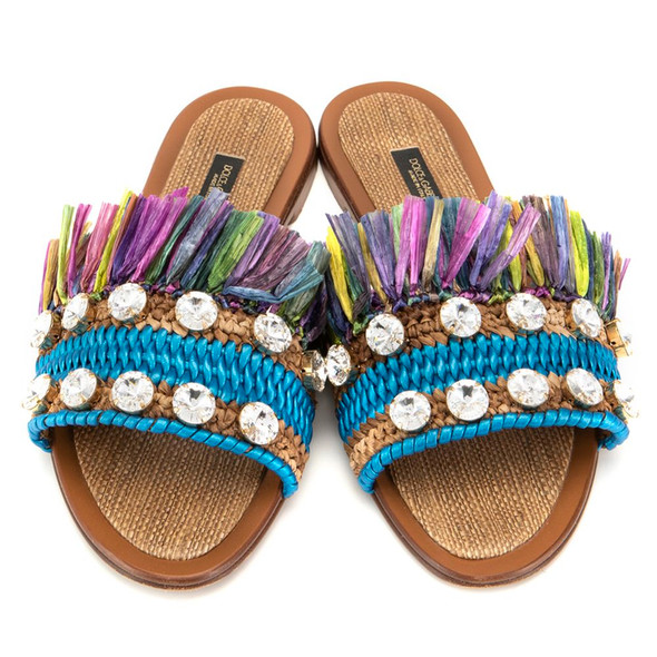 Multicolor Lambskin Women Sandal Multicolor Lambskin Women Sandal