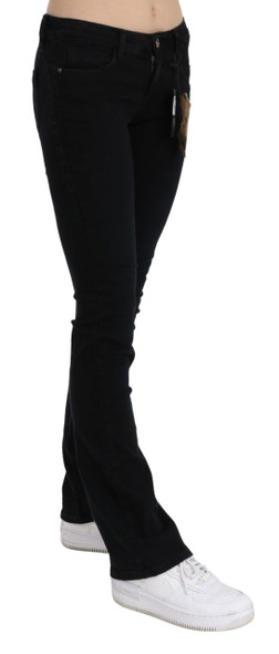 Costume National Black Low Waist Skinny Denim Cotton Jeans Costume National Black Low Waist Skinny Denim Cotton Jeans