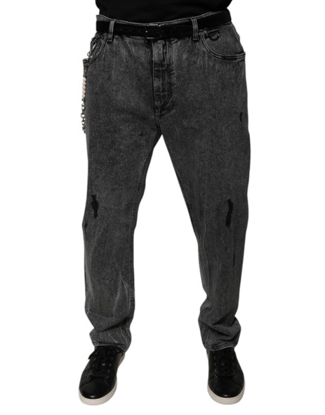 Dark Gray Cotton Skinny Denim Jeans Dark Gray Cotton Skinny Denim Jeans