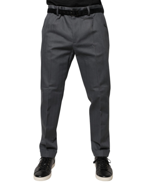 Dolce & Gabbana Gray Tapered Formal Dress Pants Dolce & Gabbana Gray Tapered Formal Dress Pants