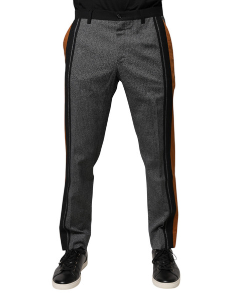 Dolce & Gabbana Multicolor Cotton Tapered Dress Formal Pants Dolce & Gabbana Multicolor Cotton Tapered Dress Formal Pants