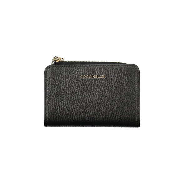 Coccinelle Black Leather Women Wallet CO-34877 Coccinelle Black Leather Women Wallet CO-34877