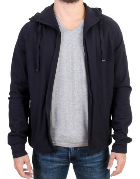 Blue hooded cotton sweater Blue hooded cotton sweater