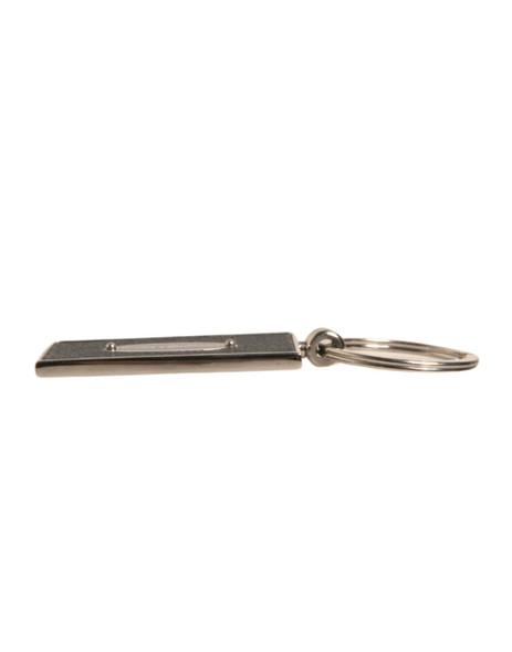 Dolce & Gabbana Black Leather Logo Metal Ring Keychain Keyring Dolce & Gabbana Black Leather Logo Metal Ring Keychain Keyring