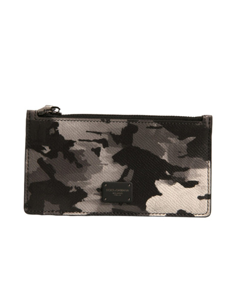 Multicolor Camouflage Logo Plaque Coin Purse Wallet Multicolor Camouflage Logo Plaque Coin Purse Wallet
