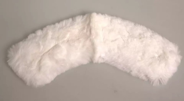Dolce & Gabbana White Fur Shoulder Collar Wrap Shawl Scarf Dolce & Gabbana White Fur Shoulder Collar Wrap Shawl Scarf