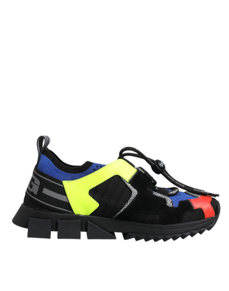 Dolce & Gabbana Multicolor Mesh Sorrento Trekking Sneakers Shoes MV6662 Dolce & Gabbana Multicolor Mesh Sorrento Trekking Sneakers Shoes MV6662