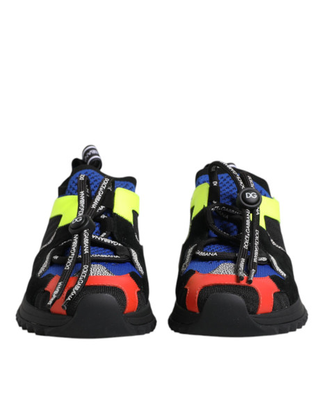 Dolce & Gabbana Multicolor Mesh Sorrento Trekking Sneakers Shoes MV6662 Dolce & Gabbana Multicolor Mesh Sorrento Trekking Sneakers Shoes MV6662