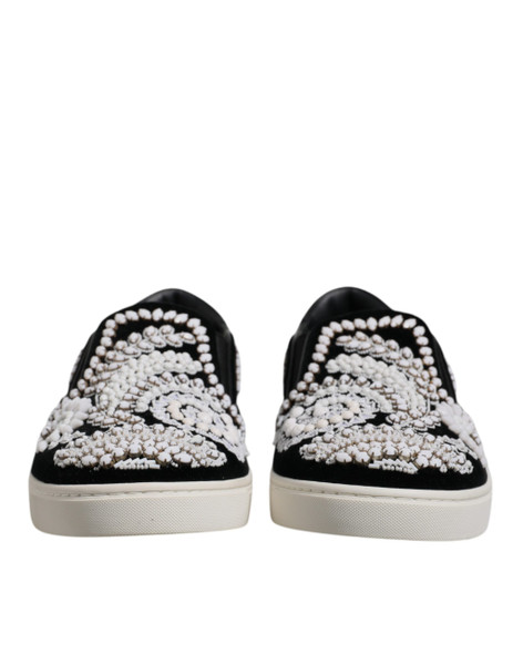 Black Embellished London Men Slip On Shoes MV6730 Black Embellished London Men Slip On Shoes MV6730