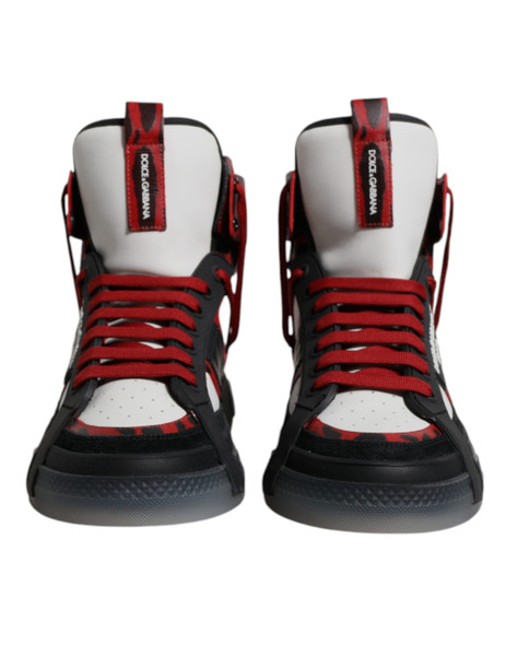 Multicolor Leather High Top Sneakers Shoes MV6805 Multicolor Leather High Top Sneakers Shoes MV6805