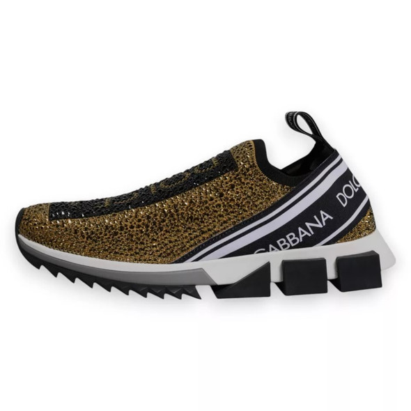 Gold Rhinestones Sorrento Sneakers Shoes Gold Rhinestones Sorrento Sneakers Shoes