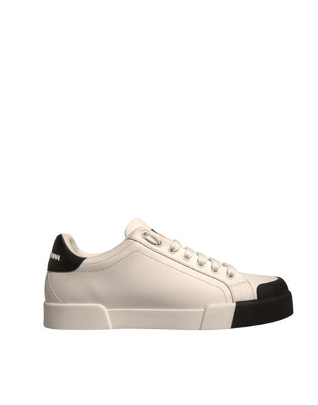 Dolce & Gabbana White Leather Logo Portofino Sneakers Shoes MV6913 Dolce & Gabbana White Leather Logo Portofino Sneakers Shoes MV6913