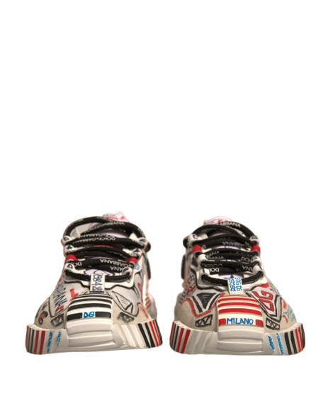 Dolce & Gabbana Multicolor Suede Fabric NS1 Sneakers Shoes LA12429 Dolce & Gabbana Multicolor Suede Fabric NS1 Sneakers Shoes LA12429