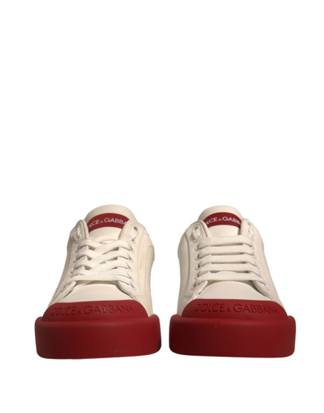 Shoes White Leather Logo Portofino Sneakers Shoes White Leather Logo Portofino Sneakers