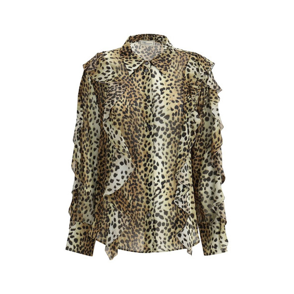 Silk chiffon leopard Shirt Silk chiffon leopard Shirt