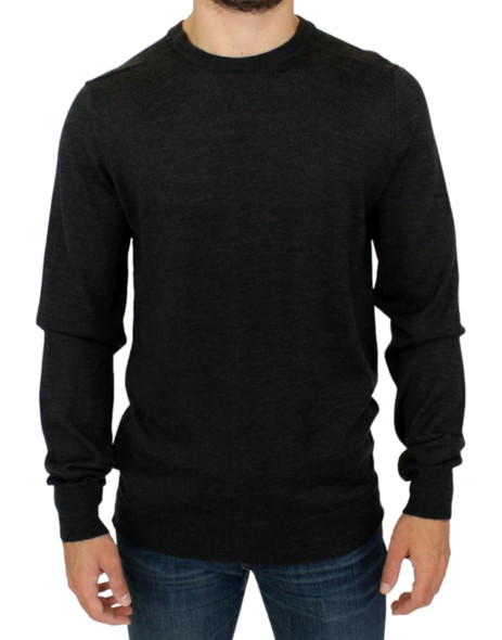 Costume National Gray crewneck pullover sweater Costume National Gray crewneck pullover sweater